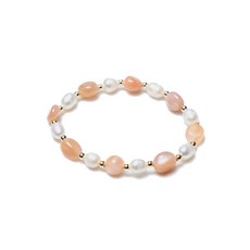 【Montagne】Pearl 太陽石手鍊 彈力繩款