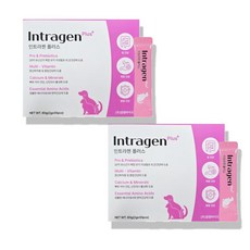 인트라젠 플러스 강아지 유산균 종합영양제 반려동물 영양제, 2g, 장건강/유산균, 60개