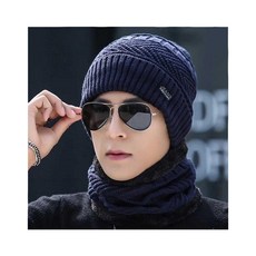 【台灣現貨】保暖毛帽圍脖套組：加厚加絨針織帽，男女百搭冬季保暖必備