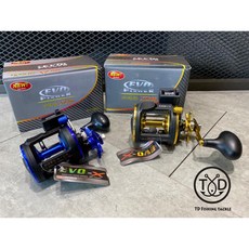 桃園東區釣具 EVO 海力士 攻略船 碼錶鼓士捲線器，船釣鼓式捲線器，碼錶計時功能，輕巧耐用, XZ300(黑藍)