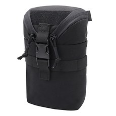 VENTO 戶外戰術Molle袋側麵配件包，防水耐磨，EDC工具整理，登山狩獵必備, 黑色