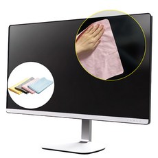 광택용 부드러운 극세사 천 30cm 아이패드 액정 클리너 맥북 모니터 먼지 얼룩 제거 융, 랜덤색상