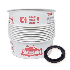 [5월 상시할인중] 뽀글이 원형 한강라면조리기 용기 100개+보조링1개 이지쿡 마이어 아이라면 모든조리기호환 라면용기 100%국내생산, 1개, 101개입