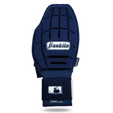 Franklin Sports MLB 야구 + 소프트볼 슬라이딩 장갑 - CFX PRT 청소년 보호 베이스러닝 왼손 오른손 러닝용 손 손목 보호대 레드 원 사이즈 132032 7, 네이비 Franklin Sports 132032 72