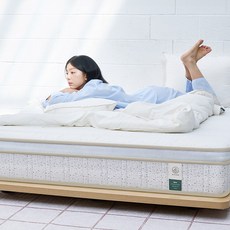 (전국무료배송설치+추가배송비X) 휴도 제주 25cm 허리 라텍스 매트리스 본넬 싱글 슈퍼싱글 퀸 킹, 아이보리 (HA01527), 중간 부드러움