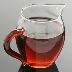 심플리로그 내열유리 숙우 350ml 레드 빅머그컵