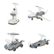 태양광충전 움직이는 4in1 우주탐사대 에너지실험 학교기관 전자조립키트, 1세트