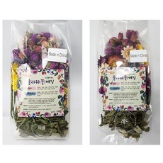 소동물 플라워 베딩 레드 + 퍼플, 1세트, 200g