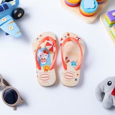 Havaianas 哈瓦仕 童鞋 HELLO KITTY 凱蒂貓 沙灘拖鞋 海灘鞋 海邊拖鞋 2022新款, 紫色/黃色, 巴西尺寸29-30