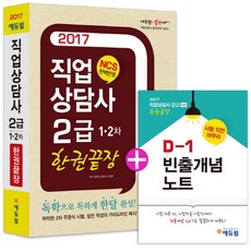 에듀윌직업상담사 2급 1차 2차 한권끝장(2017):D-1 빈출개념노트 | 독학으로 독하게 한달 완성!, 에듀윌