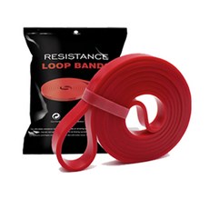 라이프리빙 헬스 풀업 밴드 라텍스 턱걸이 운동 근력 밴드, 레드