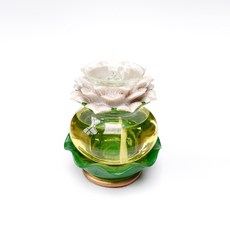 【臺灣製24H出貨】小蓮花荷葉油燈組 供燈2天 供油燈 光明燈 酥油燈 萬年燈心 佛燈, 銀白, 1個