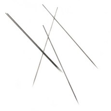 GHSHOP 에어 브러쉬 건 스텐 바늘/니들 교체 5PCS 0.3mm, 실버, 스테인레스 스틸