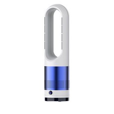 DO 帝鷗 18吋 無葉扇 無葉風扇 暖風機 暖風扇 熱風扇 無葉電風扇, 18吋白藍色 (負離子淨化)