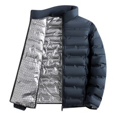 男士石墨烯保暖休閒輕薄棉服外套
