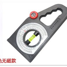 台灣出貨 工程斜度儀坡度測量尺 磁性水平角萬向坡度尺 多功能坡度測量儀, 1個, 高精度無磁鐵誤差正負0.3度