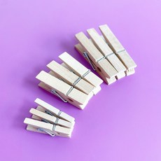 원목 나무 클립 집게 포장 소품 용품 중형 35mm 사진 인테리어 장식 고정