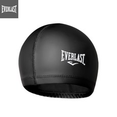 에버라스트 프로텍스 스판 수모 실내수영장 강습용 수영모자, 블랙, 1개