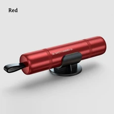 2in 1 차량용 유리 파괴기 비상용 안전 해머 텅스텐 스틸 구조 자동차 액세서리, 02 Red, 01 China Mainland