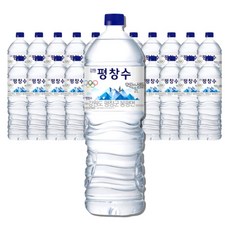 강원평창수 생수 2리터 24병 청정한 깨끗한물(재고부족시 무라벨 랜덤출고), 24개, 2L