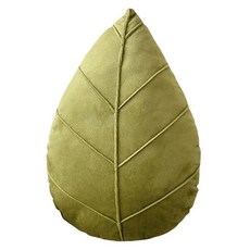 나뭇잎 장식 식물 쿠션/베개 (수면용 소파/침대용), 플러시 PP 면, 잔디색 녹색 38x25cm