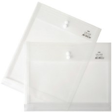 아톰 PP서류봉투(단추형) A4 S형 투명 세로형 (FM107), 1매, A4 세로