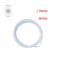 Bambu Lab Ptfe 튜브 2 5mm 4mm P1S P1P AMS A1 미니 3D 프린터 테프론토 파이프 X1C Bambulab Ptfe 커넥터, 14 White 1 meter