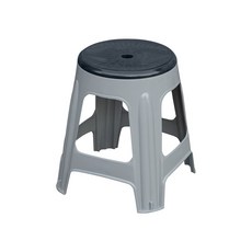 공룡플라스틱 플라스틱의자 편의점 간이 야외 행사용 포장마차 회전의자 2개, 회전의자 (회색)