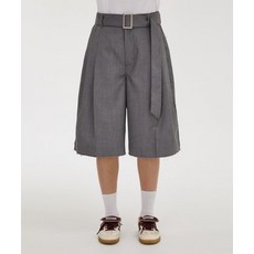 [와이케이] 컷아웃 숏팬츠 그레이