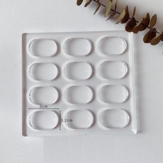 壓克力法式達克瓦茲模具 橢圓形 烘焙工具 尺寸20x18.5x1公分, 1個, 橢圓20*18.5*1cm