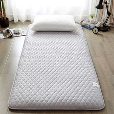 리진 고밀도 향균 사계절매트 슈퍼싱글 (120X200cm), 연그레이