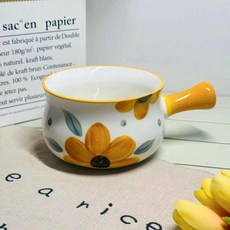 日式可愛小奶碗 手柄碗 早餐麥片沙拉碗, 1個, 可愛小奶碗 盛粥/盛湯/牛奶痠奶/水果,熱銷 -  可愛熊貓 小奶碗1個