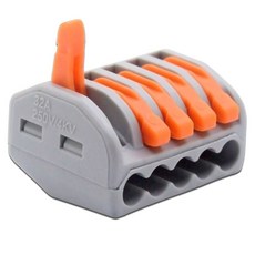 컴팩트 타입 케이블 커넥터 222 퀵 플러그 터미널 30/50/100 피스 212 오렌지 홈 배선 모듈, KV222-415, 100pcs, 8) KV222-415 - 100pcs