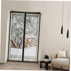 보온 방풍 커튼 100x210cm 자석 방풍 커튼 사무실 현관 출입구 단열 현관문 겨울문 거실 중문 복도 겨울 59000EA 1EA