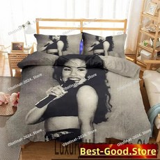 인쇄 셀레나 침구 이불 커버 침대 베개 킹 퀸 트윈 사이즈 성인, 3. 4