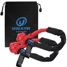 Ucreative 합성 소프트 섀클 1.3cm x 55.9cm(1/2인치, 레드