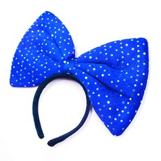 디오유엔 생일장난감 머리띠 왕리본 대 블루