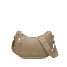 리우조 로고 지퍼 크로스 백