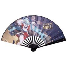 官方授權 Hatsune Miku 初音未來 元氣 折扇 動漫 可愛 miku 表情琴鍵 紙扇 扇子, 次元大發現折扇