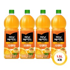 미닛메이드 오렌지주스 1.5L 4개