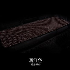 차량용 통풍시트 여름방석 원목구슬시트 통풍매트, 버건디 색상 후면