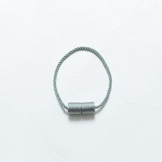 심플 북유럽풍 펀치 프리 원기둥 커튼 자석 버클 커튼 스트랩 커튼 버클, 그레이 블루, 1개