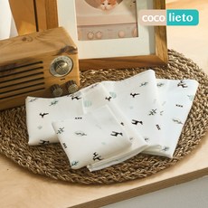 리에또 밤부 엠보 가제 무형광 아기 신생아 손수건, 루돌프, 10개