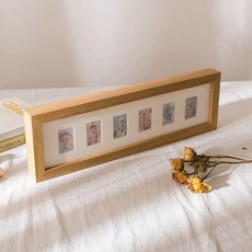 성장액자 돌잔치 첫돌, 사진 인쇄 포함 어린이용 액자, 1매, 6홀