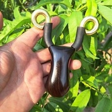 黃銅冷彎傳統彈弓，烏木紫光檀手柄，經典手感王, 1個, 黃銅冷彎傳統彈弓配烏木紫光檀手柄經典款式