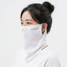 굿케어 UV 자외선 차단 마스크 골프 스포츠 쿨 냉감 러닝 마스크, 1개, FREE+화이트1개