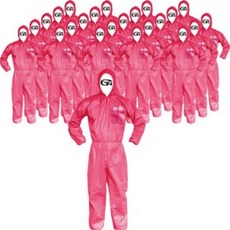 가드맨 PP 원피스 작업복, 핑크, 24개