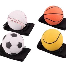 手腕PU迴力球 手腕彈力球 反彈球 兒童反應訓練 敏捷玩具, 1個, 籃球