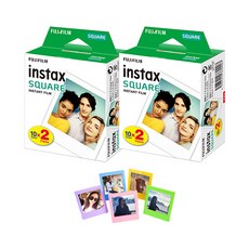 instax 拍立得 方形底片 4入共40張+相框 5色, 單品