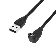 Garmin Venu 2 / Venu SQ 智慧手錶充電線 USB充電器, 1個, L頭USB編織線100cm